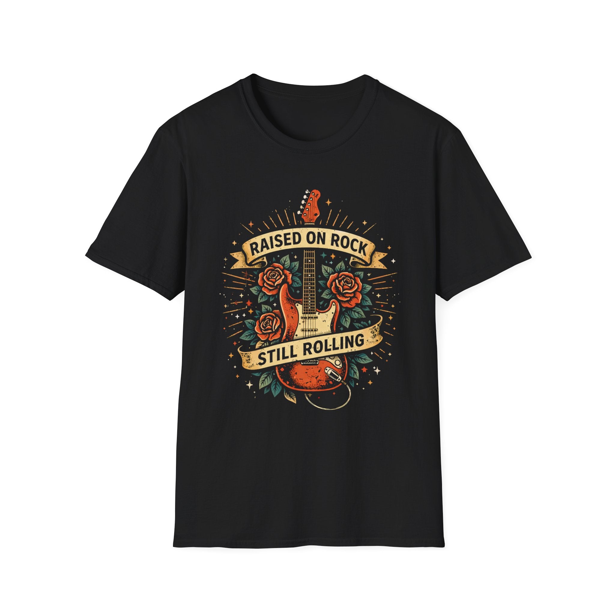 Raised On Rock Guitar T-Shirt